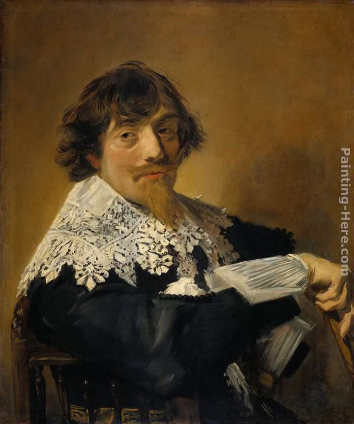 Portrait of a man, possibly Nicolaes Hasselaer painting - Frans Hals Portrait of a man, possibly Nicolaes Hasselaer art painting